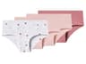 Set van 4 kinder hipsters (roze/roze/wit, 158/164)