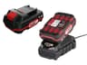 Set van 2 accu's 20 V - 2 Ah en 1 lader - 2,4 Ah