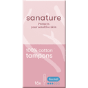 Sanature 100% Katoenen Tampons Normal 16 Stuks