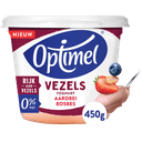 Optimel Vezels Yoghurt Aardbei Bosbes 0% Vet 450 g 450 g